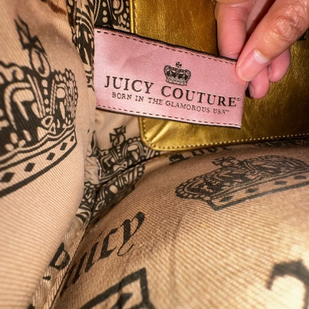 Juicy Couture Brown Suede Dome Handbag - Picture 5 of 6